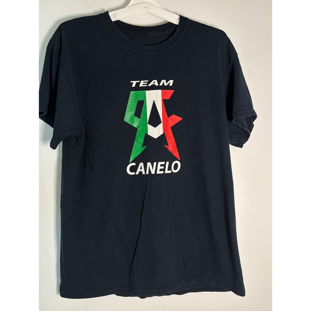 Canelo Alvarez Team Canelo‎ Boxing Graphic T-Shirt Black Mens Medium CA Logo